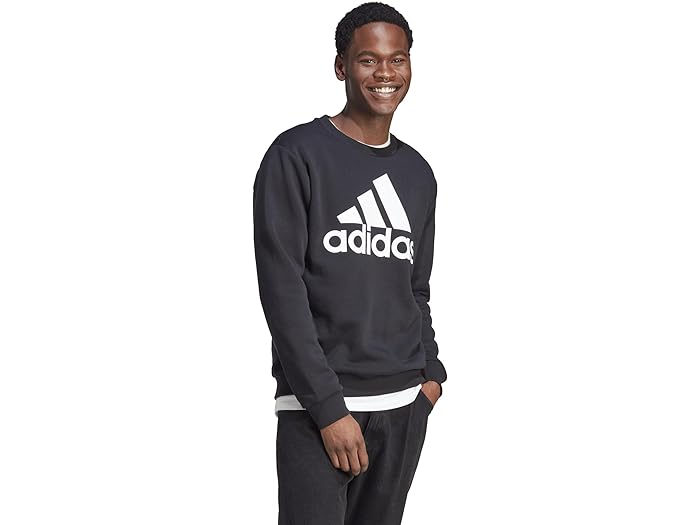 アディダス (取寄) アディダス メンズ エッセンシャル フリース ビッグ ロゴ スウェットシャツ adidas men adidas Essentials Fleece Big Logo Sweatshirt Black