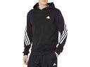 (取寄) アディダス メンズ フューチャー アイコン 3ストライプ ブーディ adidas men adidas Future Icon 3-Stripes Hoodie Black/White