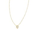 () PhXRbg fB[X t[h eX TeCg V[g y_g lbNX Kendra Scott women Kendra Scott Framed Tess Satellite Short Pendant Necklace Gold Luster Light Blue Kyocera Opal