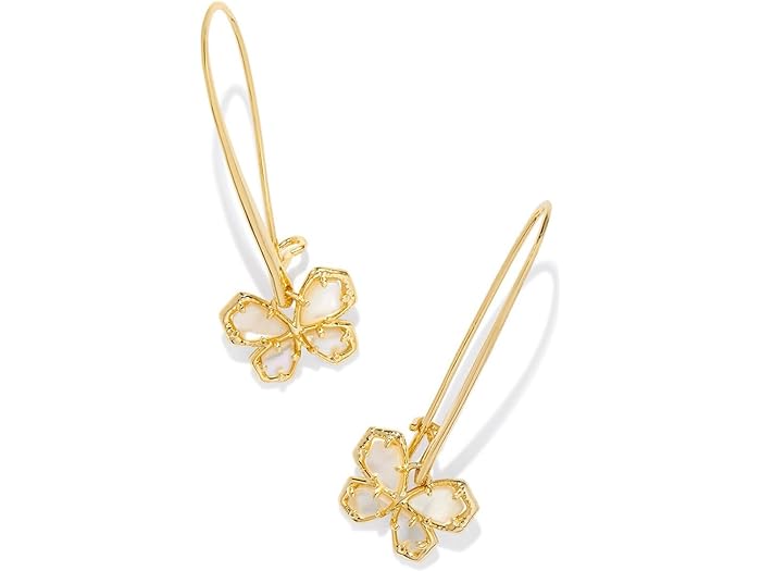 (取寄) ケンドラスコット レディース メイ バタフライ ワイヤー ドロップ イヤリングス Kendra Scott women Kendra Scott Mae Butterfly Wire Drop Earrings Gold Golden Abalone
