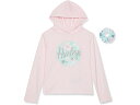 (取寄) ハーレー キッズ ガールズ フーデット ロング スリーブ ティー アンド ヘア タイ (ビッグ キッズ) Hurley Kids girls Hurley Kids Hooded Long Sleeve Tee & Hair Tie (Big Kids) Arctic Pink