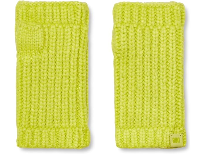 (取寄) アグ レディース チャンキー フィンガーレス ミトン UGG women UGG Chunky Fingerless Mitten Tennis Green