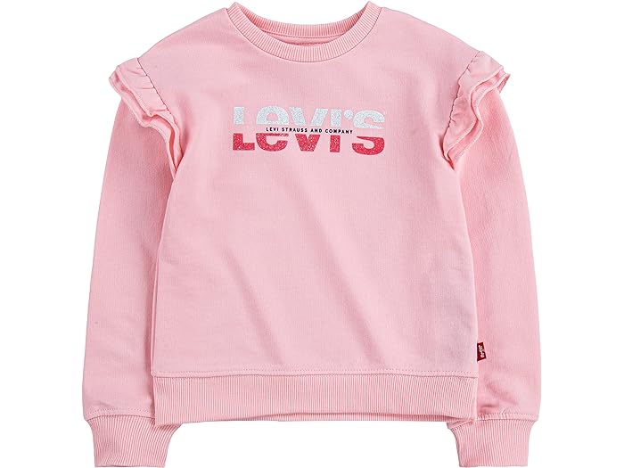 (取寄) リーバイス キッズ ガールズ ラッフル クルー スウェットシャツ (トドラー) Levi's Kids girls Levi's Kids Ruffle Crew Sweatshirt (Toddler) Almond