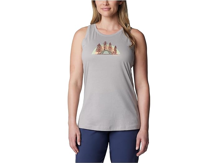 () RrA fB[X ut T ^N gbv Columbia women Columbia Bluff Mesa Tank Top Columbia Grey Heather/Happier Outdoors