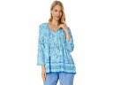 (取寄) リリー ピュリッツァー レディース マリリーナ チュニック Lilly Pulitzer women Lilly Pulitzer Marilina Tunic Amalfi Blue By The Seashore Engineered Tunic