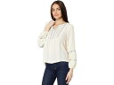 () bL[uh fB[X QI GuC_[ xr[h[ gbv Lucky Brand women Lucky Brand Geo Embroidered Babydoll Top Eggnog