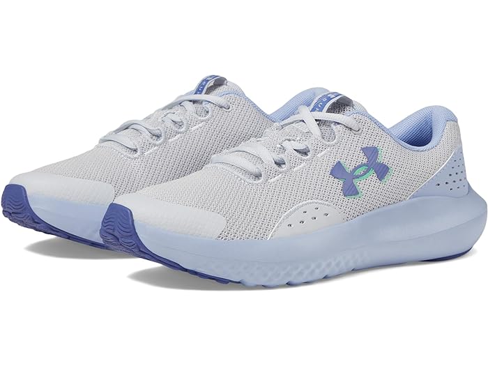 (取寄) アンダーアーマー キッズ ガールズ サージ 4 スニーカー (ビッグ キッド) Under Armour Kids girls Under Armour Kids Under Armour Kids Surge 4 Sneaker (Big Kid) Halo Gray/Celeste/Starlight