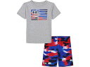 (取寄) アンダーアーマー キッズ ボーイズ フリーダム フロッグ カモ ショート セット (リトル キッド) Under Armour Kids boys Under Armour Kids Freedom Flag Camo Short Set (Little Kid) Mod Gray