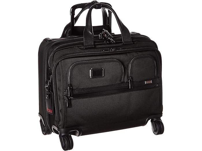 () ȥ ե 3 ǥå 4 ۥ åץȥå  ֥꡼ Tumi Tumi Alpha 3 Deluxe 4 Wheeled Laptop Case Brief Black