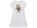 () t[ LbY K[Y S Rbg W[W eB[ hX (g LbY) Polo Ralph Lauren Kids girls Polo Ralph Lauren Kids Logo Cotton Jersey Tee Dress (Little Kids) White 1