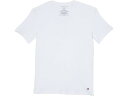 (取寄) トミーヒルフィガー メンズ コットン ストレッチ ショート スリーブ V-ネック 3-パック Tommy Hilfiger men Tommy Hilfiger Cotton Stretch Short Sleeve V-Neck 3-Pack White