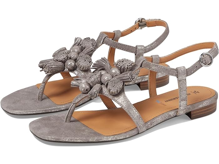 (取寄) ジョンストン&マーフィー レディース ライリリー タッセル トング Johnston & Murphy women Lilly Tassel Thong Silver Metallic