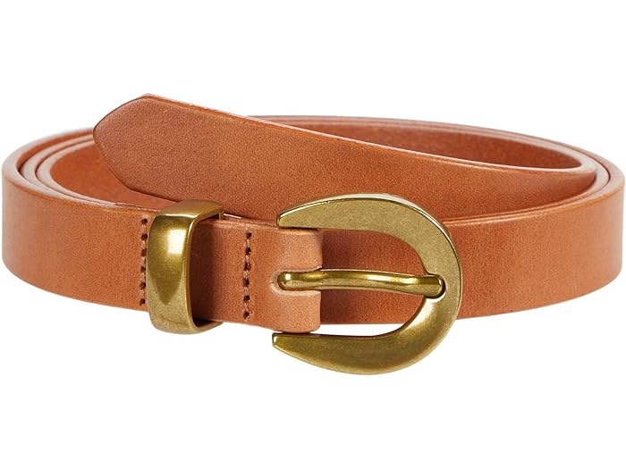 (取寄) メイドウェル レディース チャンキー バックル スキニー レザー ベルト Madewell women Madewell Chunky Buckle Skinny Leather Belt Desert Camel