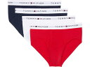 (取寄) トミーヒルフィガー メンズ コットン クラシックス ブリーフ 4-パック Tommy Hilfiger men Cotton Classics Brief 4-Pack Mahogany