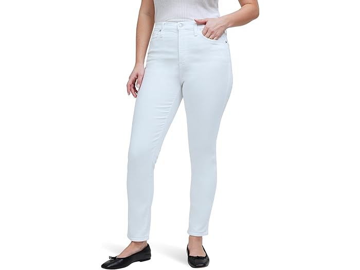 (取寄) メイドウェル レディース ハイライズ ストーブパイプ ジーンズ イン ピュア ホワイト Madewell women Madewell High-Rise Stovepipe Jeans in Pure White Pure White