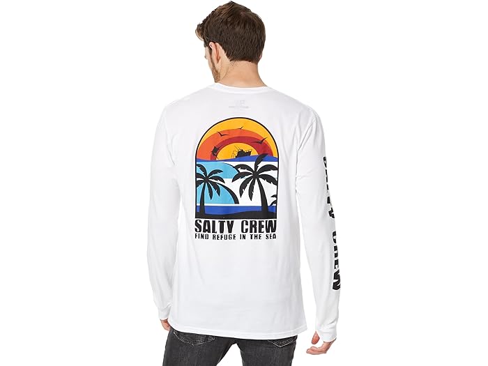 () ƥ 롼  ӡ ǥ ץߥ  ꡼ ƥ Salty Crew men Salty Crew Beach Day Premium Long Sleeve Tee White