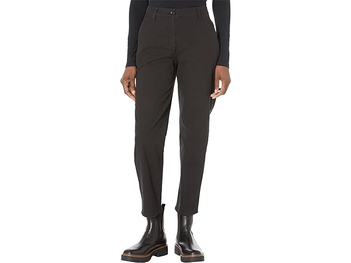 () AC[ tBbV[ fB[X nCEGXg e[p[h AN pc Eileen Fisher women Eileen Fisher High-Waisted Tapered Ankle Pants Black