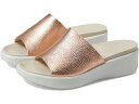 () GR[ fB[X t[g O[ EFbW T_ XCh ECCO women ECCO Flowt Luxe Wedge Sandal Slide Hammered Bronze