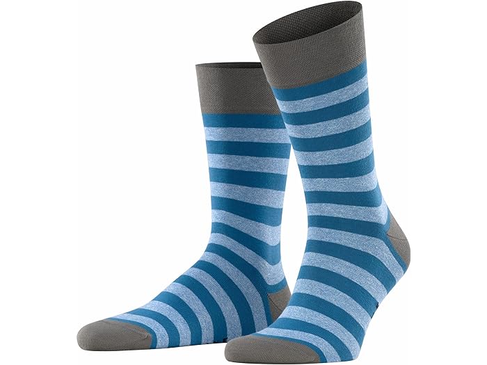 (取寄) ファルケ メンズ センシティブ マップド ライン ソックス Falke men Falke Sensitive Mapped Line Socks Asche/Atlantic