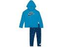 () iCL LbY K[Y hC-tBbg MOX Zbg (g LbY) Nike Kids girls Nike Kids Dri-FIT Leggings Set (Little Kids) Valerian Blue