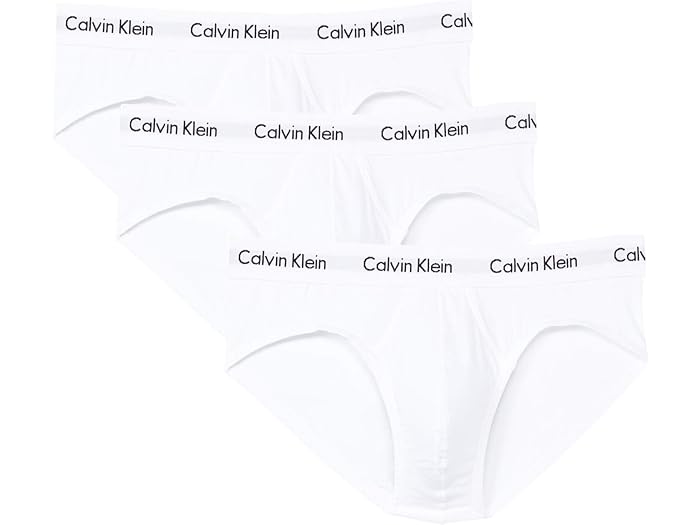 (取寄) カルバンクライン アンダーウェア メンズ コットン ストレッチ マルチパック ヒップ ブリーフ Calvin Klein Underwear men Calvin Klein Underwear Cotton Stretch Multipack Hip Brief White