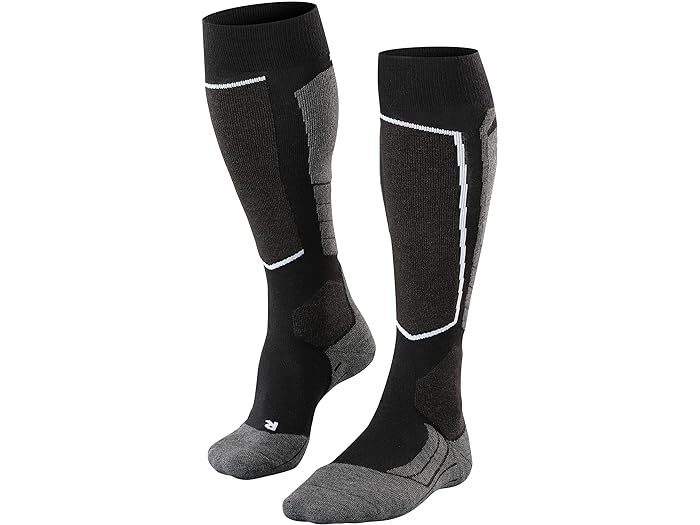 (取寄) ファルケ メンズ SK2 ウール インターミディエイト ニー ハイ スキーイング ソックス 1-ペア Falke men Falke SK2 Wool Intermediate Knee High Skiing Socks 1-Pair Black Mix