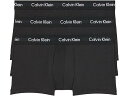 (取寄) カルバンクライン アンダーウェア メンズ コットン ストレッチ ロー ライズ トランクス 3-パック Calvin Klein Underwear men Cotton Stretch Low Rise Trunks 3-Pack Black