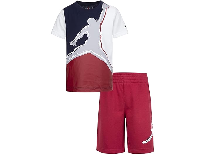 () 硼󥭥å ܡ ڥƥå ץޥ ƥ 硼 å (ȥ å/ӥå å) Jordan Kids boys Jordan Kids Painted Jumpman Tee Shorts Set (Little Kids/Big Kids) Gym Red