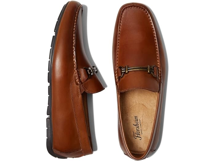 () t[VC Y ^f[K bN gD rbg hCo Florsheim men Florsheim Talladega Moc Toe Bit Driver Cognac Smooth