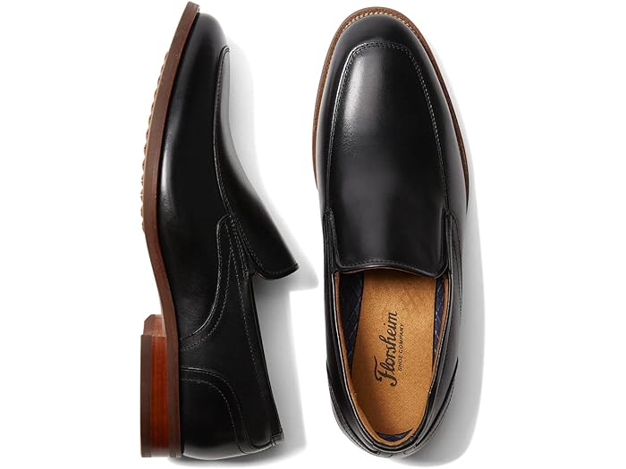 () t[VC Y b` bN gD Xbv-I Florsheim men Florsheim Rucci Moc Toe Slip-On Black Smooth