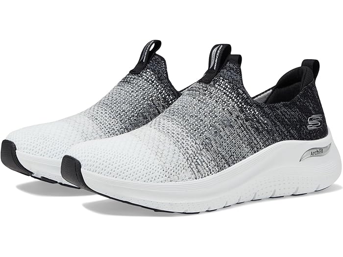 (���) �����å��㡼�� ���ˡ����� ��ǥ����� ������ �ե��å� 2.0 SKECHERS women Arch Fit 2.0 White/Black