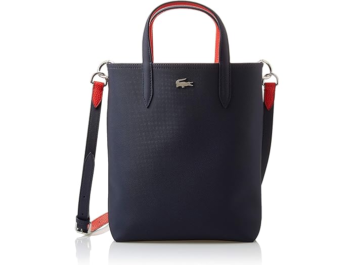 () RXe fB[X Ai o[eBJ VbsO obO Lacoste women Lacoste Anna Vertical Shopping Bag Sinople/Navy Blue/Aconit/White