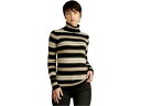 (取寄) ハットレイ レディース タートルネック セーター Hatley women Hatley Turtleneck Sweater Black Melange Stripes