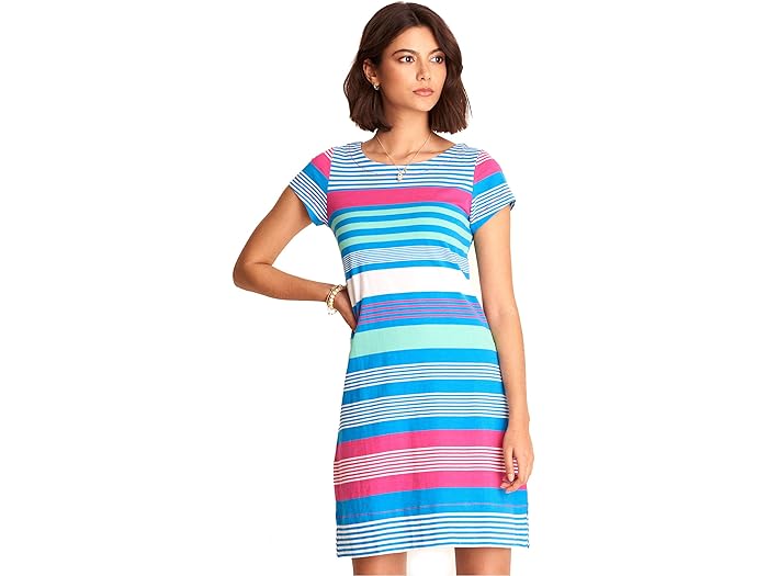 () nbgC fB[X l[ hX - o~[_ XgCv Hatley women Hatley Nellie Dress - Bermuda Stripes Blue