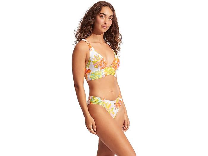 () ե꡼ ǥ ѡ ץ󥰥 󥰥饤 ȥ饤 Seafolly women Seafolly Palm Springs Longline Tri Limelight