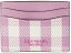 (取寄) ケイトスペード レディース モルガン ギンガム フィールド プリンテッド PVC カード ホルダー Kate Spade New York women Kate Spade New York Morgan Gingham Field Printed Pvc Card Holder Berry Cream Multi