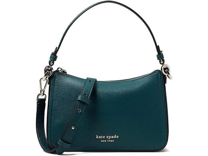 (取寄) ケイトスペード レディース ハドソン ペブルド レザー ミディアム コンバーチブル クロスボディ Kate Spade New York women Kate Spade New York Hudson Pebbled Leather Medium Convertible Crossbody Artesian Green