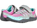 ()  LbY K[Y gC O[u 5 A/C (gh[/g Lbh/rbO Lbh) Merrell Kids girls Merrell Kids Trail Glove 5 A/C (Toddler/Little Kid/Big Kid) Grey/Hot Pink/Turquoise