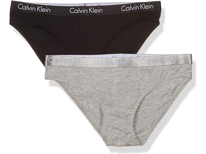 () JoNC fB[X EBY `[u Rbg }`pbN rLj peB Calvin Klein women Calvin Klein Women's Motive Cotton Multipack Bikini Panty Black/Gray Heather