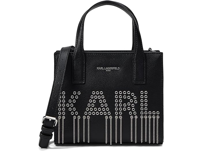 () J[ K[tFh p fB[X k[H[ X[ g[g Karl Lagerfeld Paris women Karl Lagerfeld Paris Nouveau Small Tote Black/Stud Signature