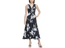 () JoNC fB[X }bg W[W }LV hX Calvin Klein women Calvin Klein Matte Jersey Maxi Dress Black Multi