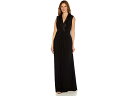 () ɥꥢ Ѥڥ ǥ ꡼֥쥹 ĥ ե ȥå 㡼   Adrianna Papell women Adrianna Papell Sleeveless Twist Front Stretch Jersey Tuxedo Gown Bla...