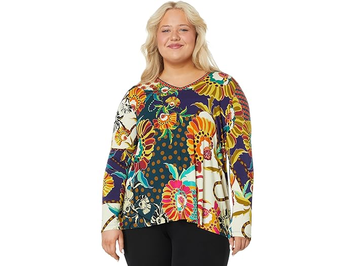 (取寄) ジョニー ワズ レディース プラス サイズ カデキ スティラ ブラウザ Johnny Was women Johnny Was Plus Size Cadeki Stila Blouse Multi