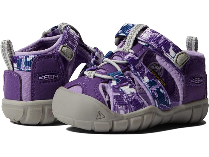 (取寄) キーン キッズ ガールズ シーキャンプ リ シーエヌエックス (トドラー) KEEN Kids girls Seacamp II CNX (Toddler) Camo/Tillandsia Purple