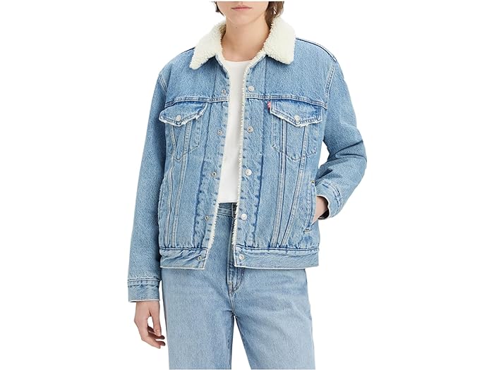 (取寄) リーバイス ウィメンズ レディース エックス-ボーイフレンド シェルパ トラッカー Levi's Womens women Levi's Womens Ex-Boyfriend Sherpa Trucker New Notes