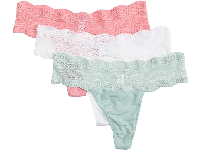 (取寄) コサベラ レディース ドルチェ トング - 3 パック セット Cosabella women Cosabella Dolce Thong - 3 Pack Set Verde Umb Venetian Dusk White