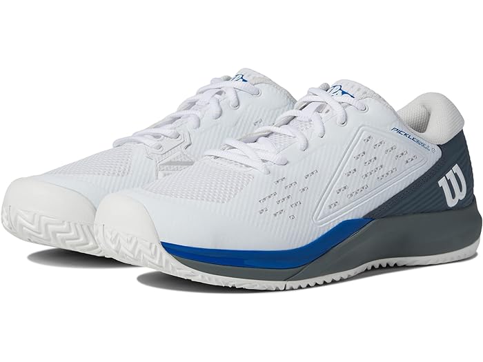 (取寄) ウィルソン メンズ ラッシュ プロ エース ピックルボール シューズ Wilson men Wilson Rush Pro Ace Pickleball Shoes White/Stormy Weather/Classic Blue