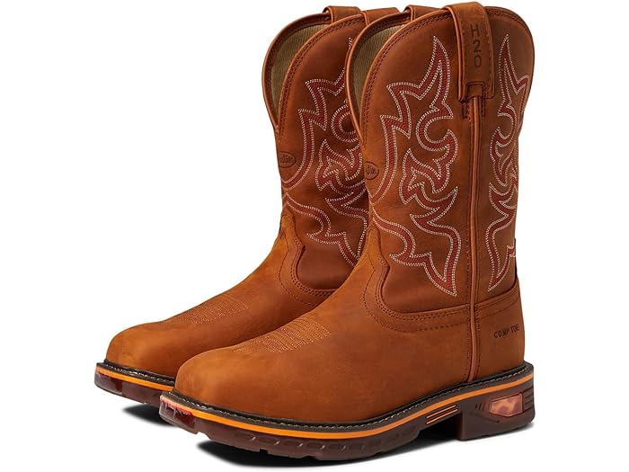 () WXeB Y WX^[ v-I u[c Justin men Justin Resistor Pull-On Boots Caramel Brown 1