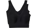 () ƥ ǥ ե ȥå ѥåƥå V-ͥå 2-ѥå Chantelle women Chantelle Soft Stretch Padded V-Neck 2-Pack Black