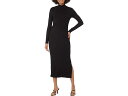 () ThC fB[X ^[glbN ~fB hX SUNDRY women SUNDRY Turtleneck Midi Dress Black